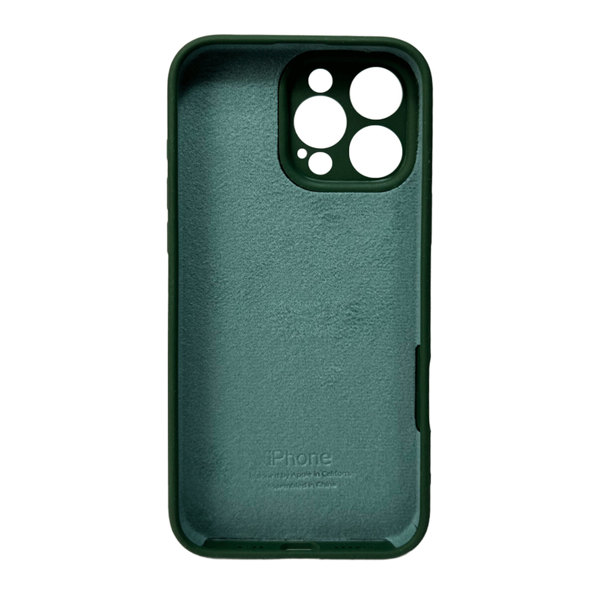 Чохол для смартфона Silicone Full Case AA Camera Protect for Apple iPhone 16 Pro 46,Pine Green