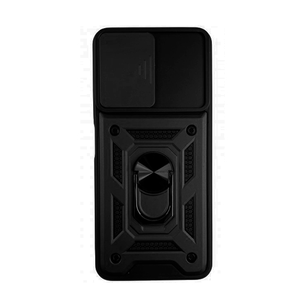 Чехол Armor Camshield Case для Xiaomi Poco X5 5G with Ring Black