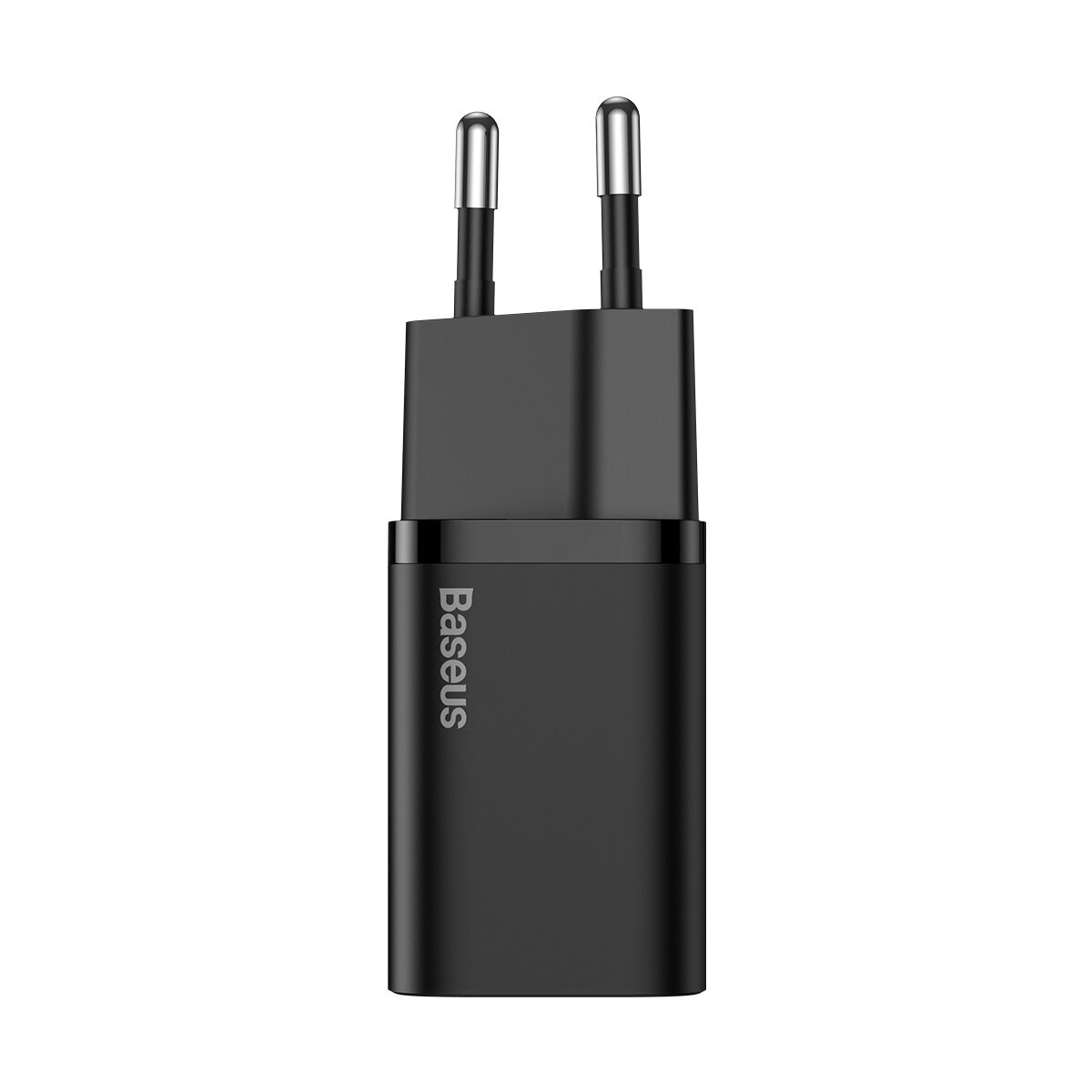 Мережевий зарядний пристрій Baseus Super Si Quick Charger 1C 25W EU Sets Black（With Mini White Cable Type-C to Type-C 3A 1m Black）