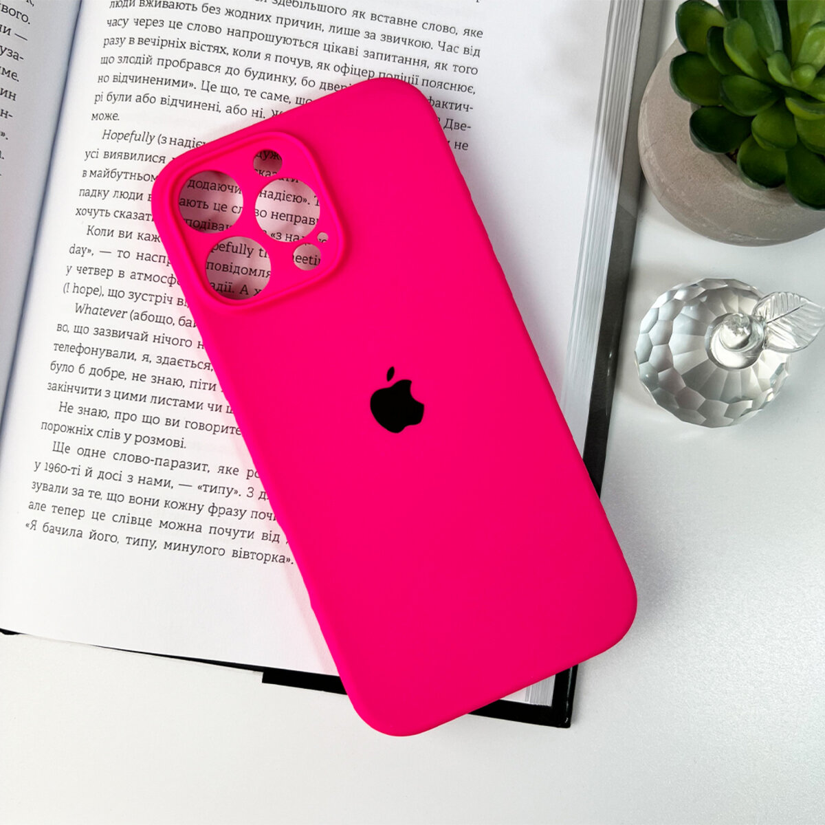 Чохол для смартфона Silicone Full Case AA Camera Protect for Apple iPhone 16 Pro Max 23,Shiny Pink