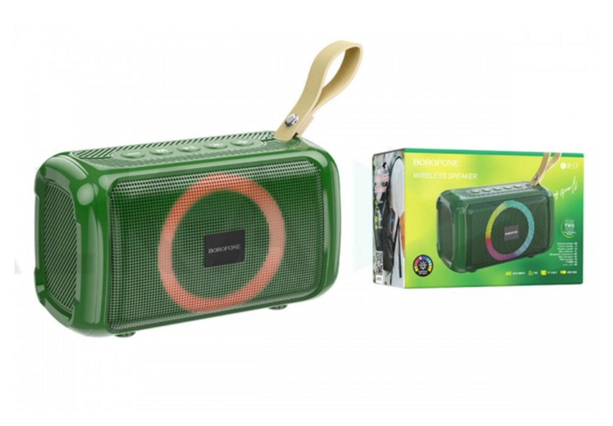 Портативна колонка BOROFONE BR17 Cool sports wireless speaker Dark Green