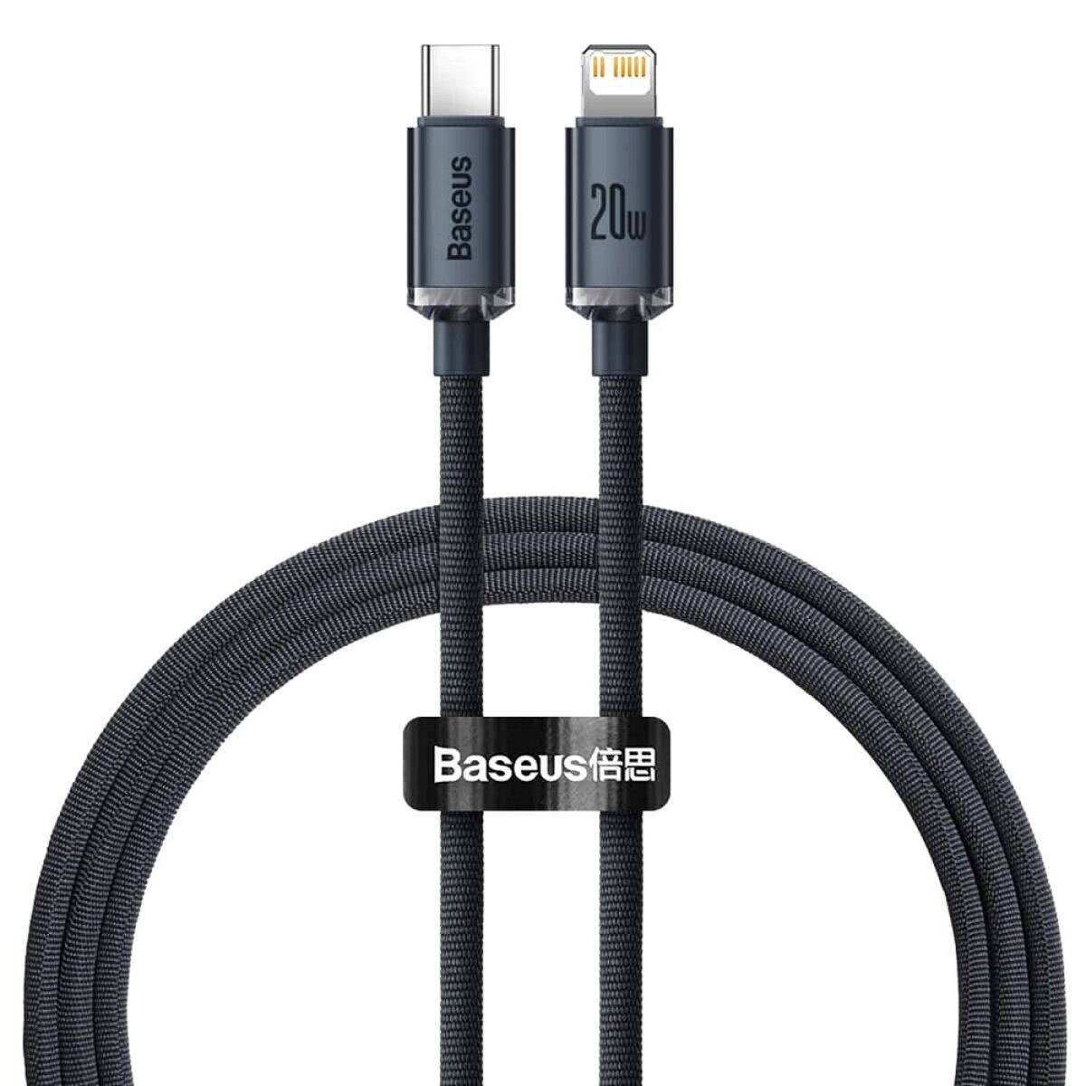 Кабель Baseus Crystal Shine Series Fast Charging Data Cable Type-C to iP 20W 2m Black