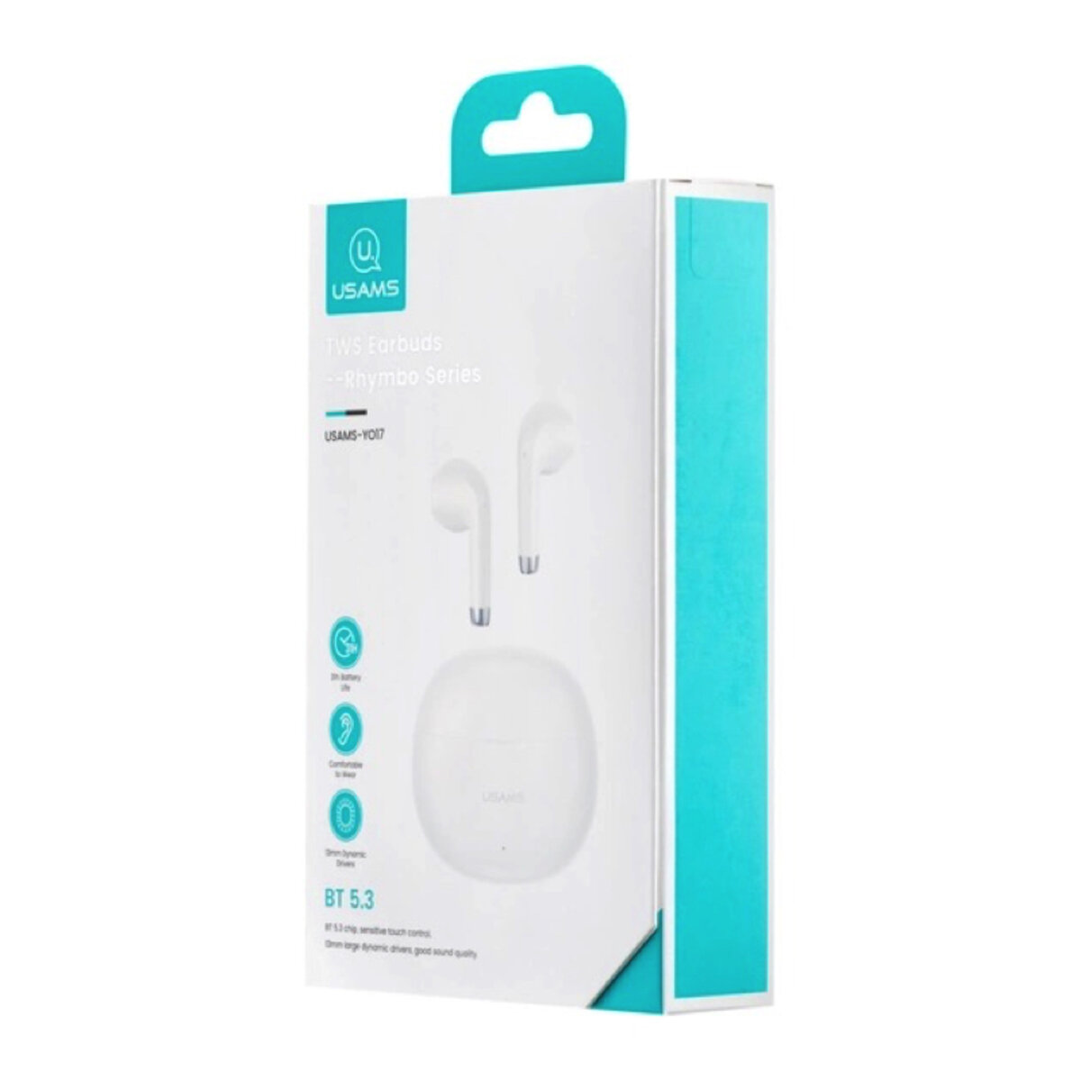 Навушники Usams US-YO17 TWS Earbuds --Rhymbo Series BT5.3 Beige