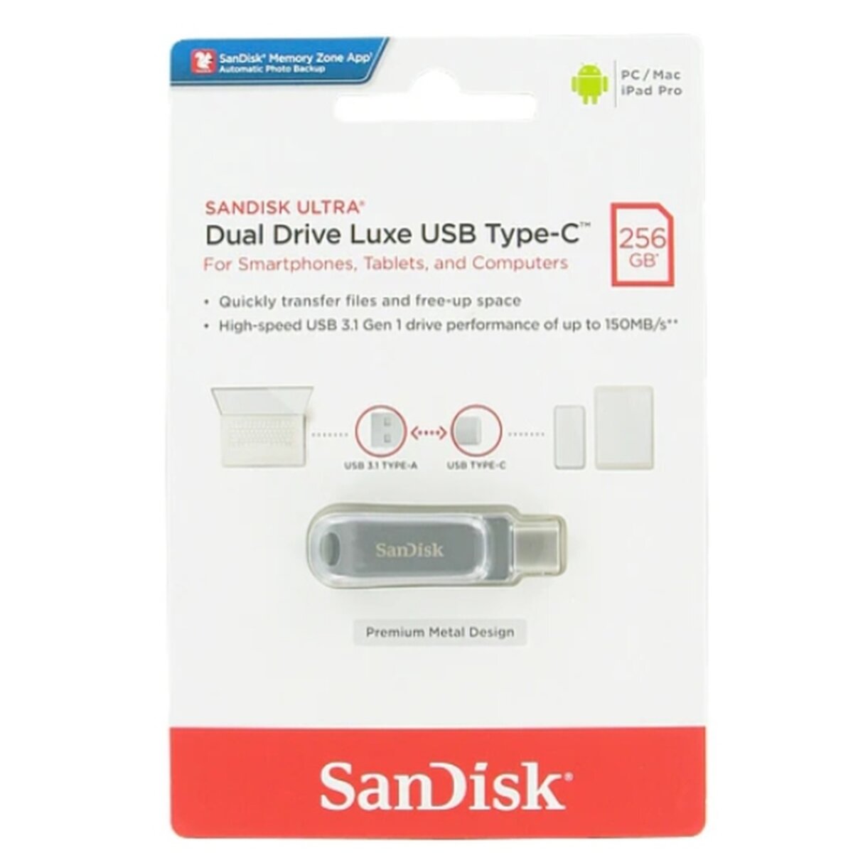Флеш-пам'ять (накопичувач USB) USB-C 256GB SDDDC4-256G-G46 SANDISK