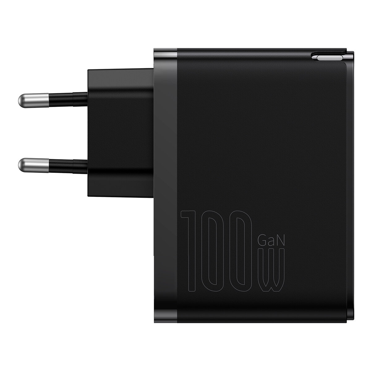 МЗП Baseus GaN5 Pro Fast Charger C+U 100W (Cable Type-C  to Type-C 100W(20V/5A) 1m) Black