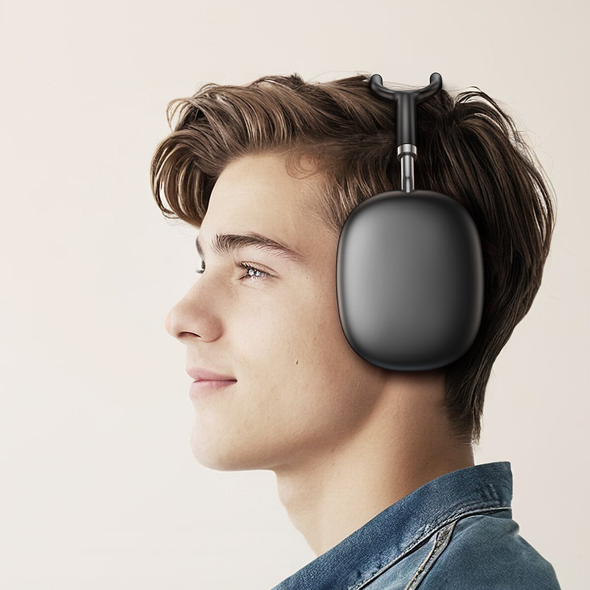 Бездротові навушники BOROFONE BO22 Plus Elegant BT headphones Deep Space Gray