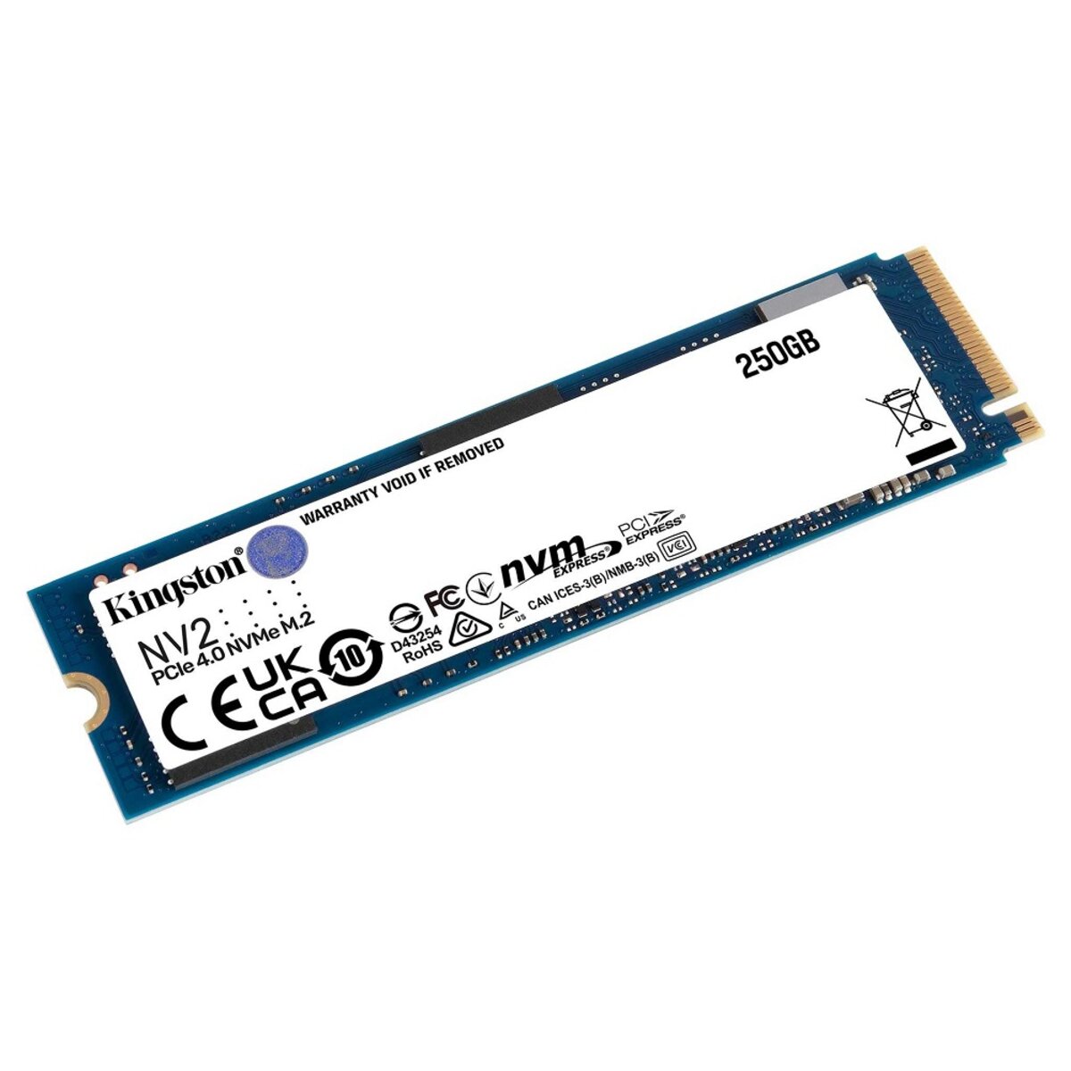 SSD M.2 Kingston NV2 250GB NVMe 2280 PCIe 3.0 x4 3D NAND