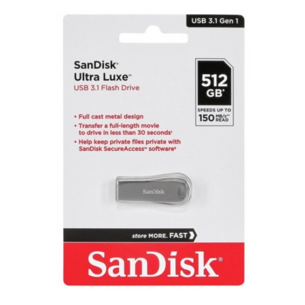 Флеш-пам'ять (накопичувач USB) USB3.1 512GB SDCZ74-512G-G46 SANDISK