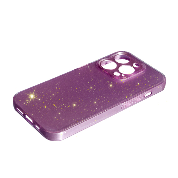 Чохол Silicon Shiny Case iPhone 14 Pro Max Glitter Lilac Pride