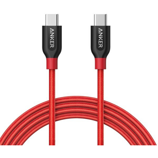 Кабель Anker Powerline+ V3 USB-C to USB-C 2.0 0.9m Red (A8187H91)