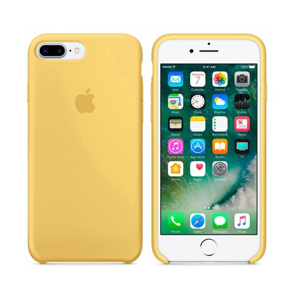 Чехол Soft Touch для Apple iPhone 8 Plus Yellow