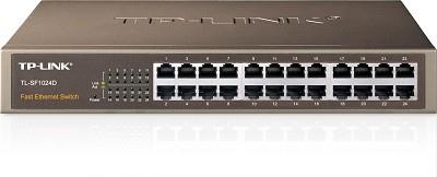 Комутатор не керований, мережеве обладнання, TL-SF1024D TP-LINK