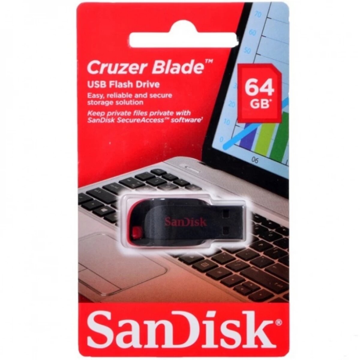 Флеш-пам'ять (накопичувач USB) USB2 64GB SDCZ50-064G-B35 SANDISK
