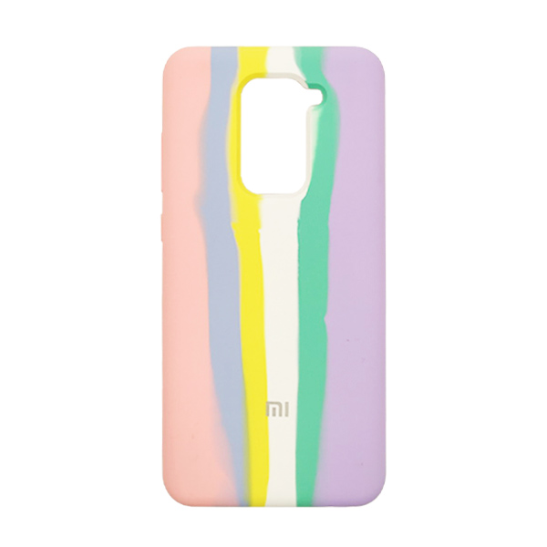 Чохол Silicone Cover Full Rainbow для Xiaomi Redmi Note 9/Redmi 10x Pink/Lilac