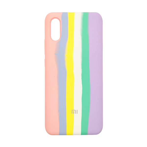Чехол Silicone Cover Full Rainbow для Xiaomi Redmi 9a Pink/Lilac