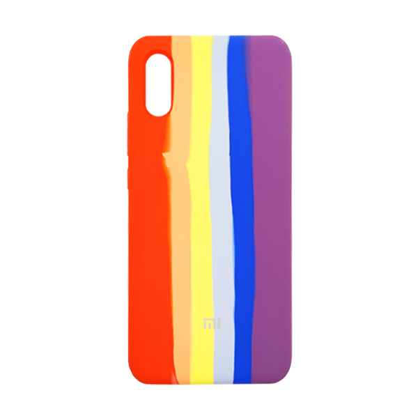 Чохол Silicone Cover Full Rainbow для Xiaomi Redmi 9a Red/Violet
