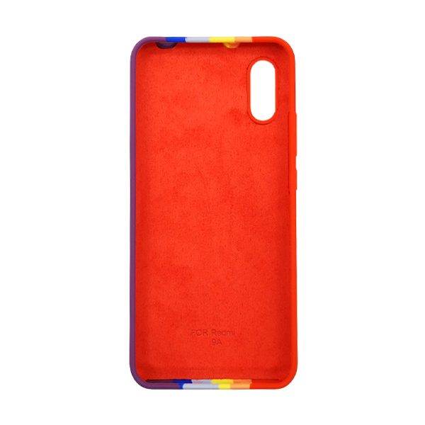 Чохол Silicone Cover Full Rainbow для Xiaomi Redmi 9a Red/Violet