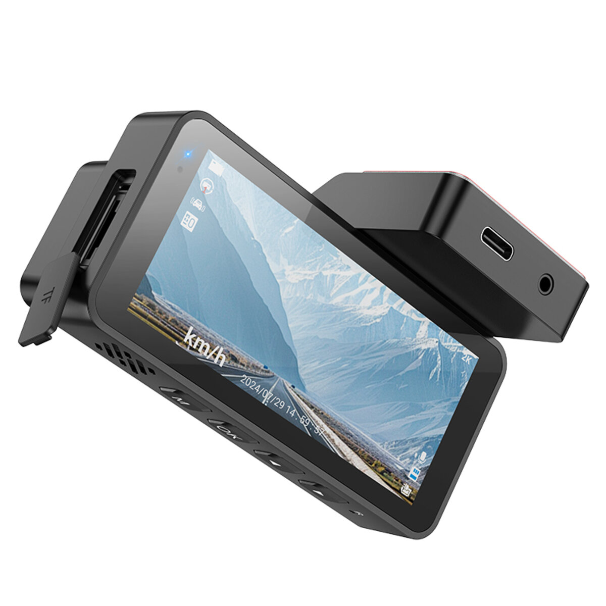 Відеореєстратор HOCO DV11 driving recorder 2K display GPS Silvery Gray