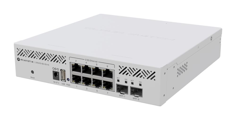 Мережевий комутатор Ethernet CRS310-8G+2S+IN MIKROTIK