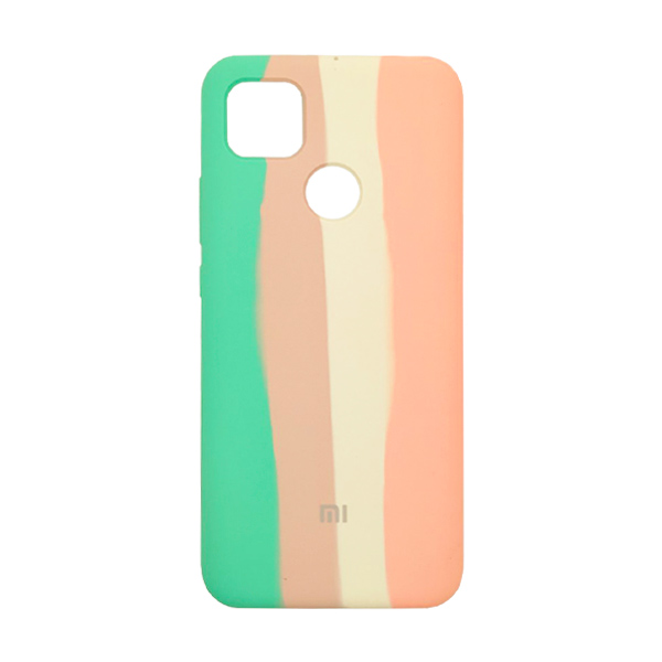 Чохол Silicone Cover Full Rainbow для Xiaomi Redmi 9c/10a Green/Pink