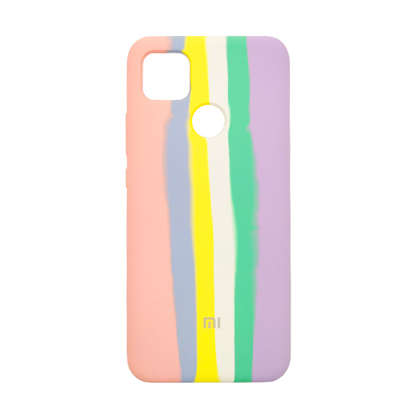 Чехол Silicone Cover Full Rainbow для Xiaomi Redmi 9c Pink/Lilac