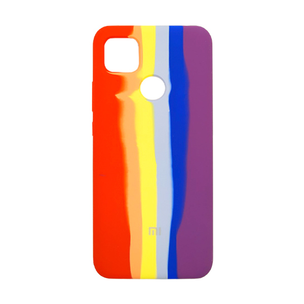 Чехол Silicone Cover Full Rainbow для Xiaomi Redmi 9c Red/Violet