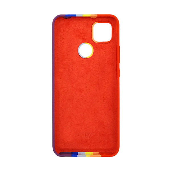 Чехол Silicone Cover Full Rainbow для Xiaomi Redmi 9c Red/Violet