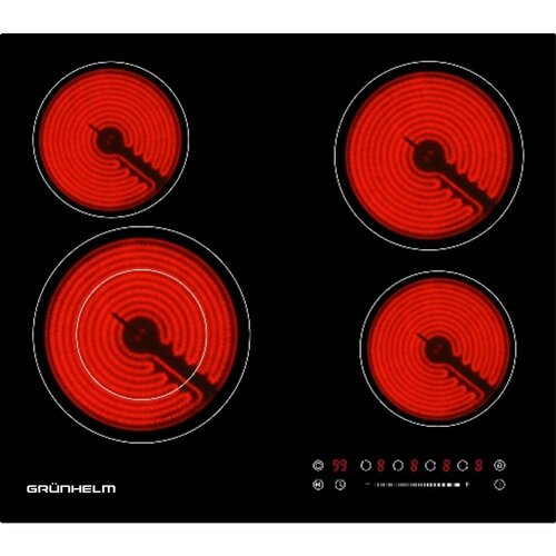 Варильна поверхня GPC 725 BE склокераміка, 4 конф. (GRUNHELM)