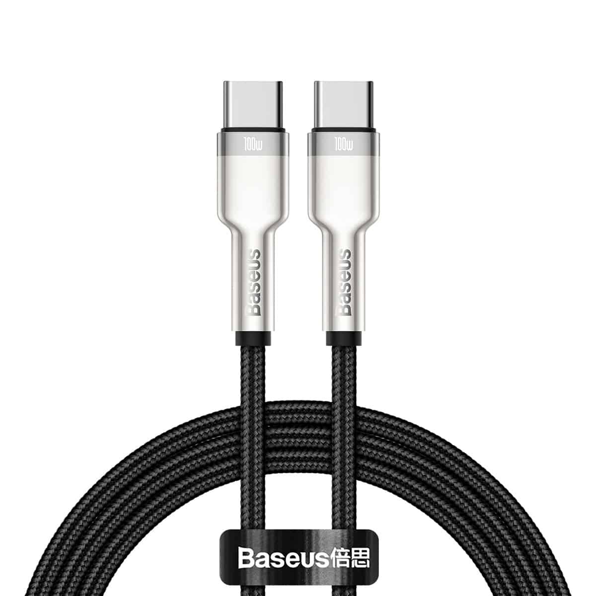 Кабель Baseus Cafule Series Metal Data Cable Type-C to Type-C 100W 1m Black