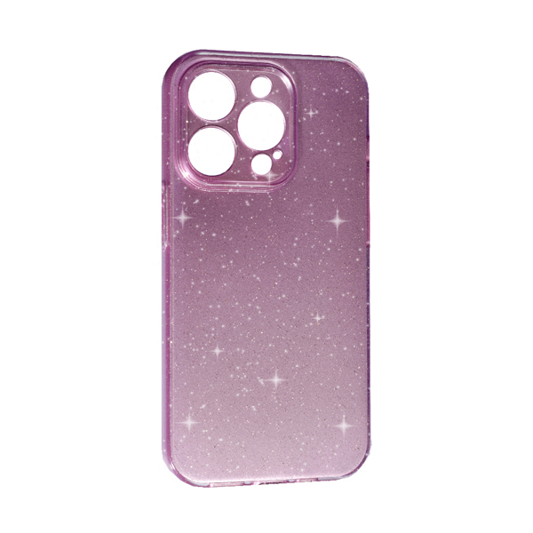 Чехол Silicon Shiny Case iPhone 14 Pro Glitter Lilac Pride