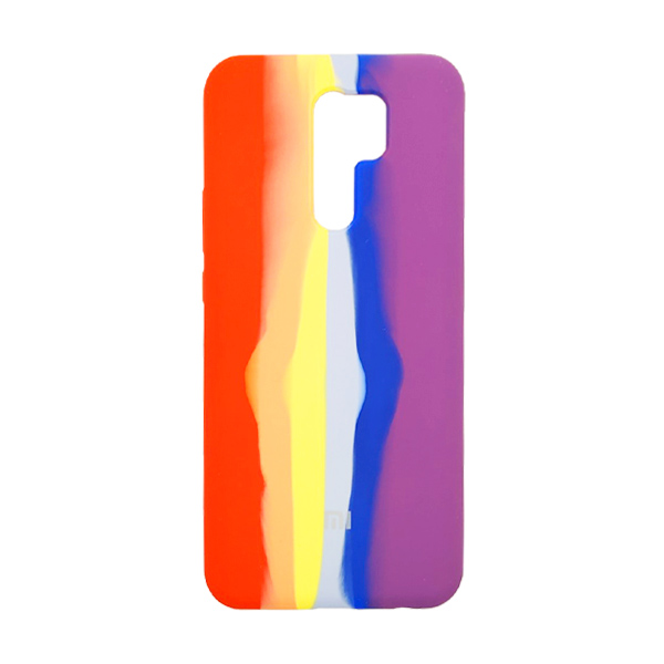 Чохол Silicone Cover Full Rainbow для Xiaomi Redmi 9 Red/Violet