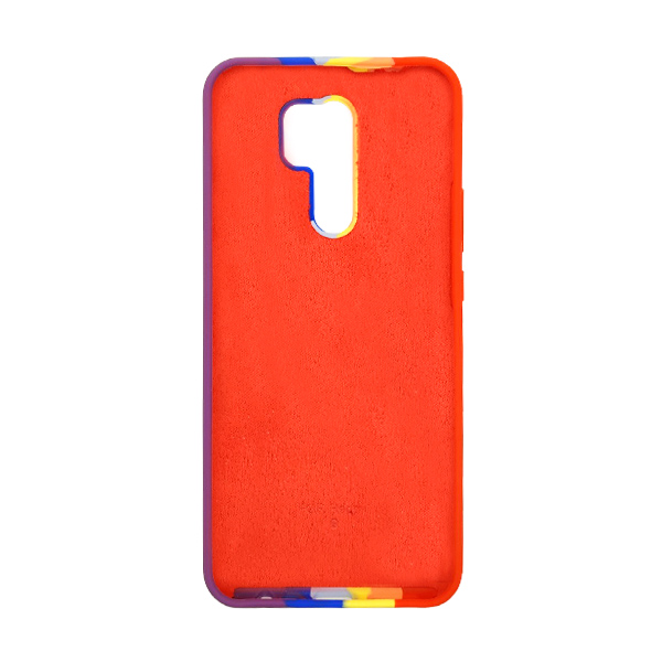 Чохол Silicone Cover Full Rainbow для Xiaomi Redmi 9 Red/Violet