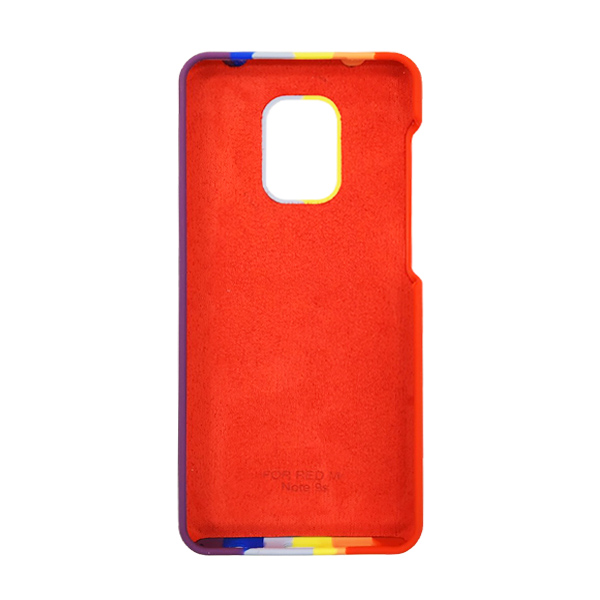 Чохол Silicone Cover Full Rainbow для Xiaomi Redmi Note 9s/Note 9 Pro/Note 9 Pro Max Red/Violet