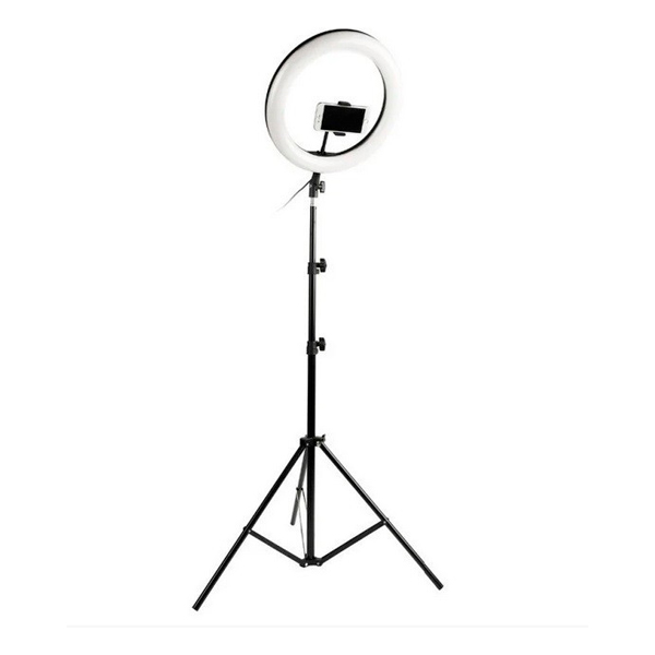 Набор для блогеров 2 в 1 кольцевая лампа 30 см Ring Fill Light LED QX300 + тренога 2.1m Black