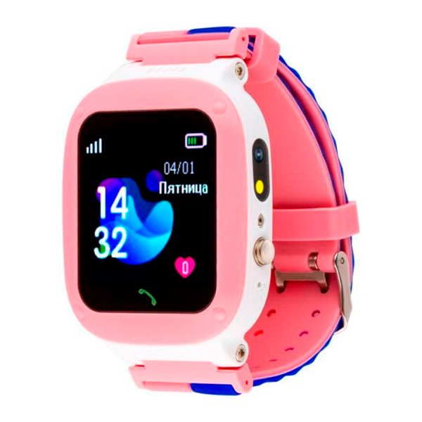 Детские умные часы AmiGo GO004 Splashproof Camera LED Pink
