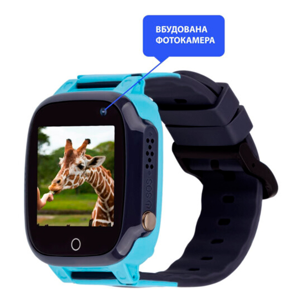 Детские умные часы AmiGo GO008 Milky GPS WiFi Blue