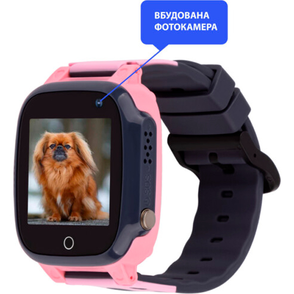 Детские умные часы AmiGo GO008 Milky GPS WiFi Pink
