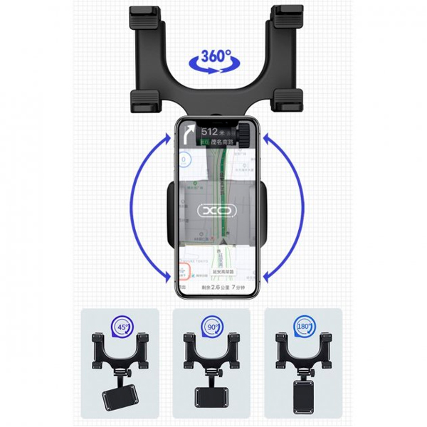 Автодержатель для телефона XO C70 Black
