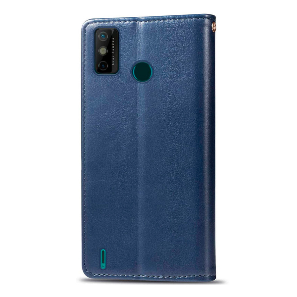 Чехол книжка Kira Slim Shell для Tecno Spark 6 Go Dark Blue Getman