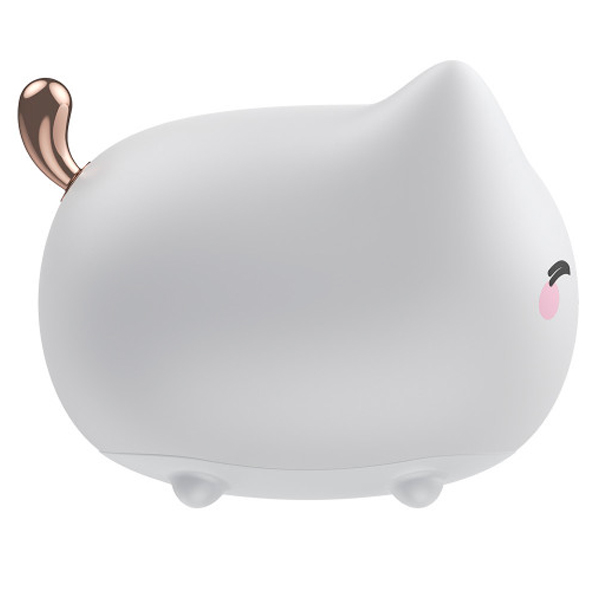 Ночник Baseus Cute Series Kitty Silicone White (DGAM-A02)