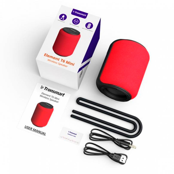 Портативна Bluetooth колонка Tronsmart Element T6 Mini Red