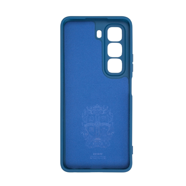 Чохол Original Soft Touch Case for Infinix Hot 50 4G Dark Blue with Camera Lens