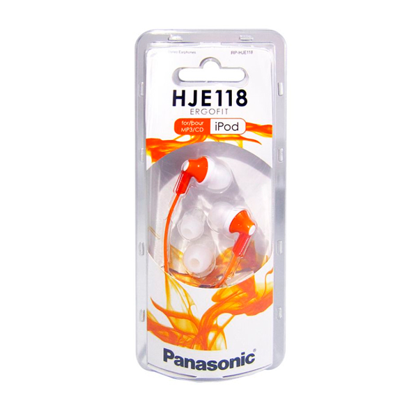 Наушники PANASONIC RP-HJE118GU-D (Orange)