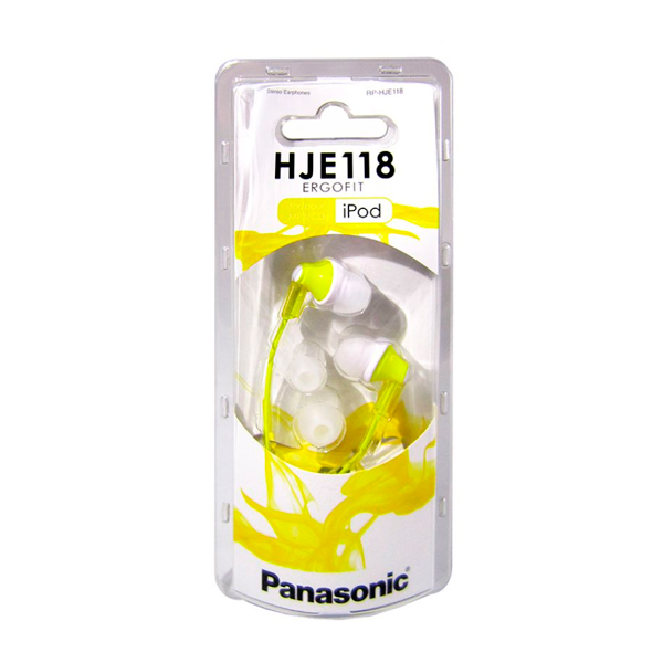 Наушники PANASONIC RP-HJE118GU-Y (Yellow)