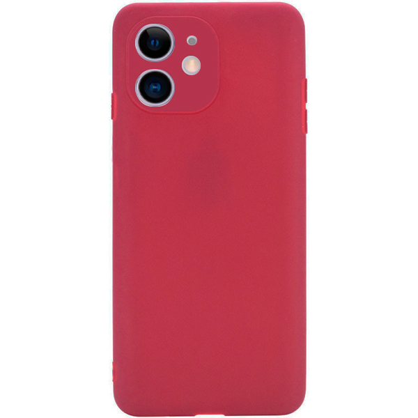 Чехол Soft Touch для Apple iPhone 11 China Red with Camera Lens Protection