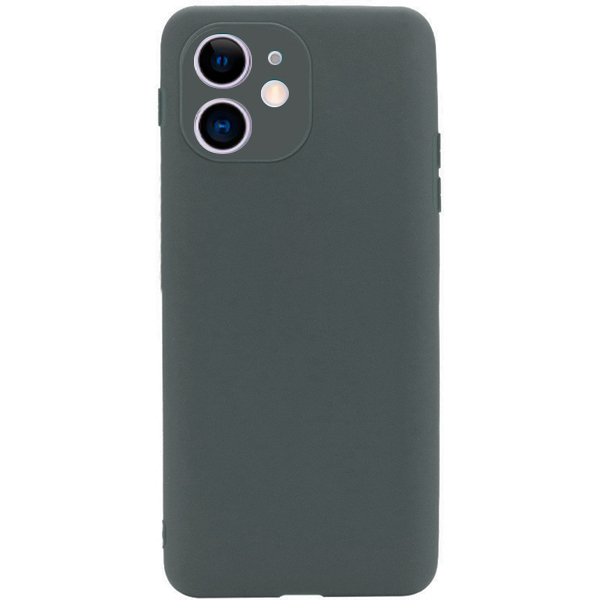 Чехол Soft Touch для Apple iPhone 11 Gray with Camera Lens Protection