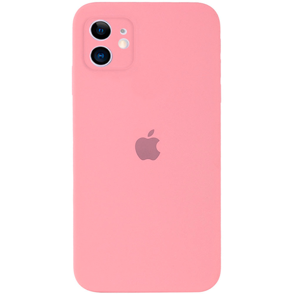 Чехол Soft Touch для Apple iPhone 11 Light Pink with Camera Lens Protection Square