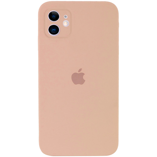 Чехол Soft Touch для Apple iPhone 11 Pink Sand with Camera Lens Protection Square