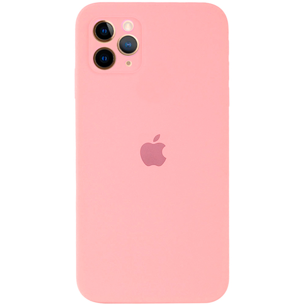 Чехол Soft Touch для Apple iPhone 11 Pro Max Light Pink with Camera Lens Protection Square