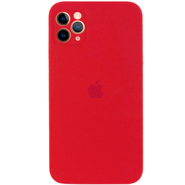 Чохол Soft Touch для Apple iPhone 11 Pro Red with Camera Lens Protection Square